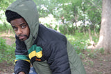 Puffer Seven12 Negro/Verde Oliva