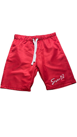 Seven12 Summer Shorts Red