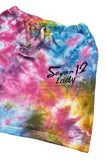 Seven12 Lady Tie Dye Multi Color Shorts